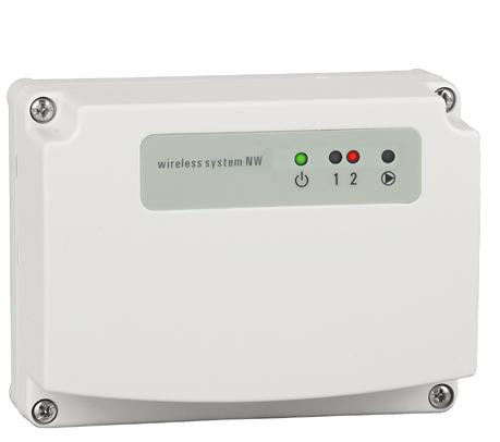 Golvvärme controller 2-kanals - m. Pumprelä - trådlös