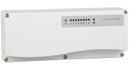 Golvvärme controller 8-kanals - m. Pumprelä - trådlös