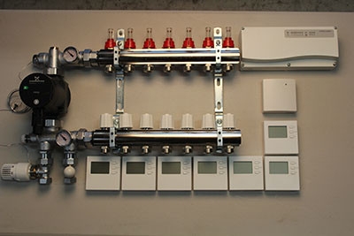 Gulvvarmestyring komplet system 7 kreds digital