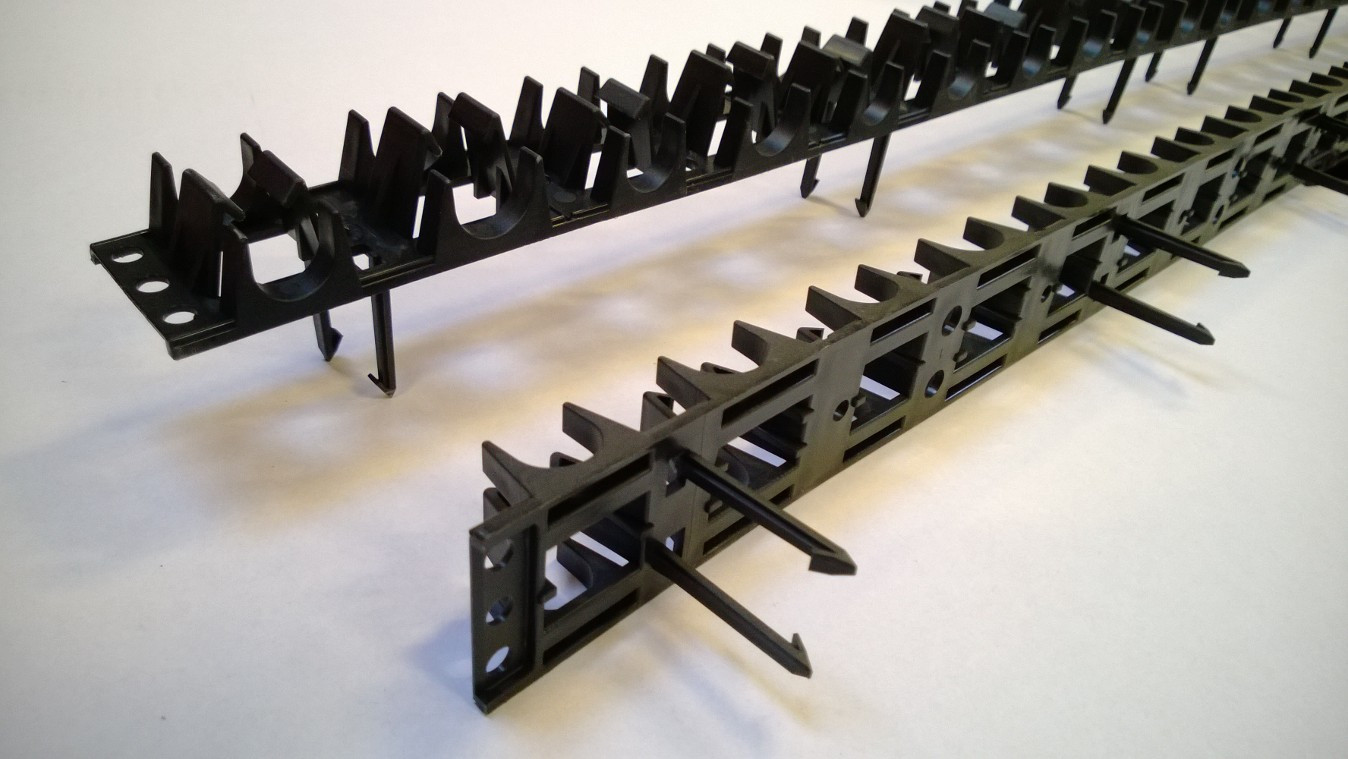 Rørskinne med stift